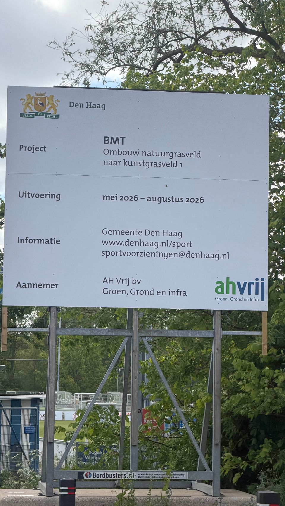 Aanleg kunstgras!